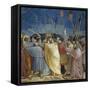 Kiss of Judas, Detail from Life and Passion of Christ-Giotto di Bondone-Framed Stretched Canvas