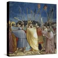 Kiss of Judas, Detail from Life and Passion of Christ-Giotto di Bondone-Stretched Canvas