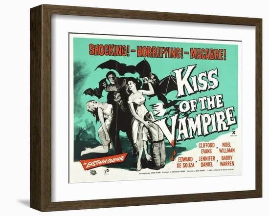 Kiss of the Vampire, 1963-null-Framed Giclee Print