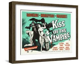 Kiss of the Vampire, 1963-null-Framed Giclee Print