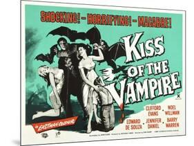 Kiss of the Vampire, 1963-null-Mounted Giclee Print