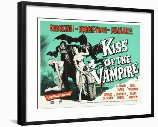 Kiss of the Vampire, 1963-null-Framed Giclee Print