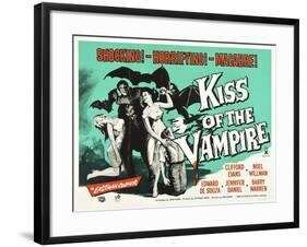 Kiss of the Vampire, 1963-null-Framed Giclee Print