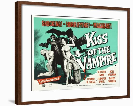 Kiss of the Vampire, 1963-null-Framed Giclee Print