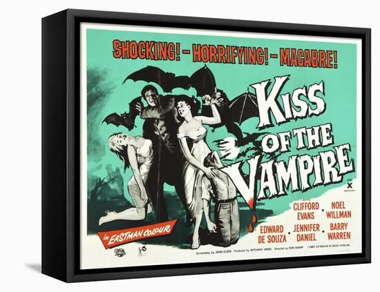 Kiss of the Vampire, 1963-null-Framed Stretched Canvas