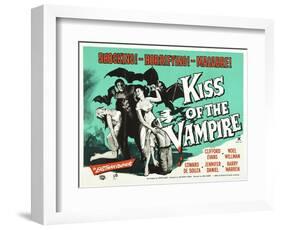 Kiss of the Vampire, 1963-null-Framed Giclee Print