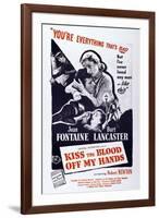 Kiss the Blood Off My Hands, from Left: Burt Lancaster, Joan Fontaine, 1948-null-Framed Art Print