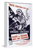 Kiss the Blood Off My Hands, from Left: Burt Lancaster, Joan Fontaine, 1948-null-Framed Art Print