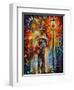 Kiss Under The Rain-Leonid Afremov-Framed Art Print