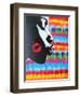 Kiss-Abstract Graffiti-Framed Giclee Print