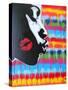 Kiss-Abstract Graffiti-Stretched Canvas