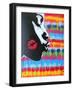 Kiss-Abstract Graffiti-Framed Giclee Print