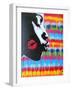 Kiss-Abstract Graffiti-Framed Giclee Print