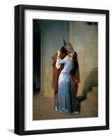 Kiss-Francesco Hayez-Framed Art Print