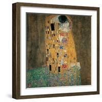 Kiss-Gustav Klimt-Framed Art Print