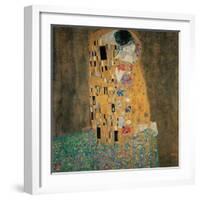 Kiss-Gustav Klimt-Framed Art Print