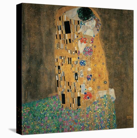 Kiss-Gustav Klimt-Stretched Canvas