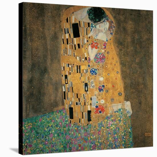 Kiss-Gustav Klimt-Stretched Canvas