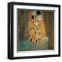 Kiss-Gustav Klimt-Framed Art Print