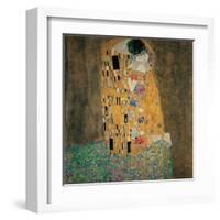 Kiss-Gustav Klimt-Framed Art Print