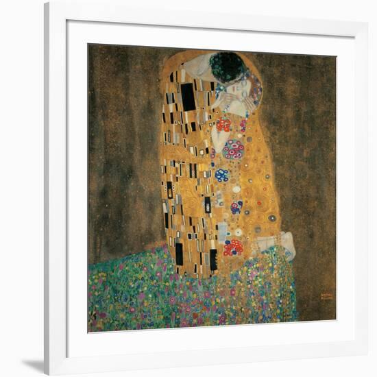 Kiss-Gustav Klimt-Framed Art Print