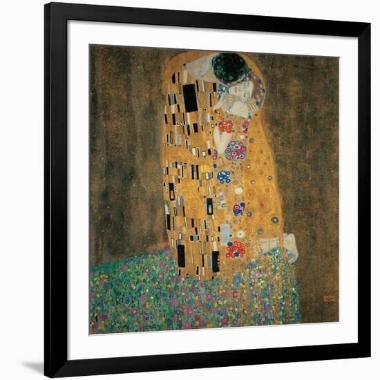 Kiss-Gustav Klimt-Framed Art Print