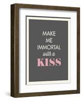 Kiss-null-Framed Art Print