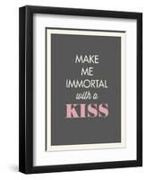 Kiss-null-Framed Art Print