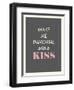 Kiss-null-Framed Art Print