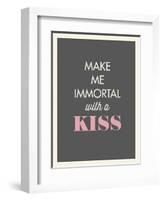 Kiss-null-Framed Art Print