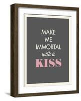 Kiss-null-Framed Art Print