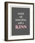 Kiss-null-Framed Art Print