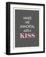 Kiss-null-Framed Art Print