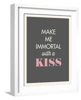 Kiss-null-Framed Art Print