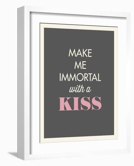 Kiss-null-Framed Art Print