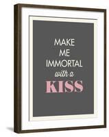 Kiss-null-Framed Art Print