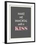 Kiss-null-Framed Art Print