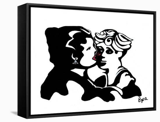 Kiss-Josh Byer-Framed Stretched Canvas