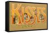 Kisses, Couples-null-Framed Stretched Canvas