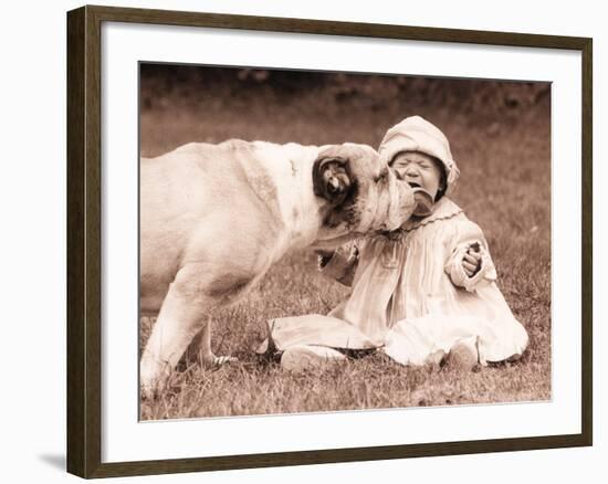 Kisses N Licks-Betsy Cameron-Framed Art Print