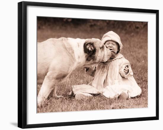 Kisses N Licks-Betsy Cameron-Framed Art Print