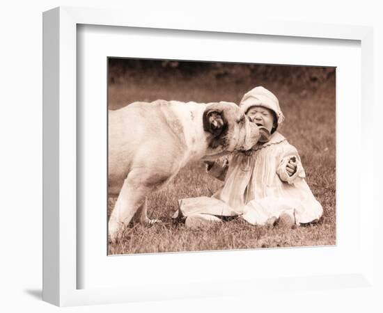 Kisses N Licks-Betsy Cameron-Framed Art Print