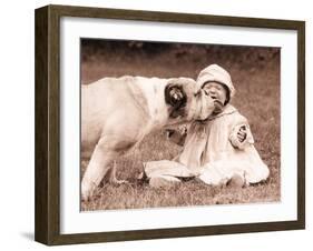 Kisses N Licks-Betsy Cameron-Framed Art Print