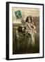 'Kisses' Postcard, 1911-French Photographer-Framed Photographic Print