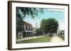 Kissimmee, Florida - View Down Broadway-Lantern Press-Framed Art Print