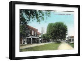Kissimmee, Florida - View Down Broadway-Lantern Press-Framed Art Print