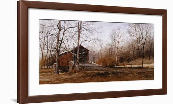 Kissin' Bridge-Ray Hendershot-Framed Art Print