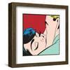 Kissing Couple Iii-null-Framed Art Print