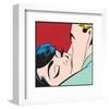 Kissing Couple Iii-null-Framed Art Print