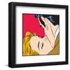 Kissing Couple-null-Framed Art Print